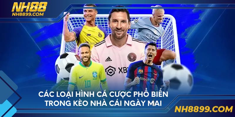 Các loại hình cá cược phổ biến trong kèo nhà cái ngày mai